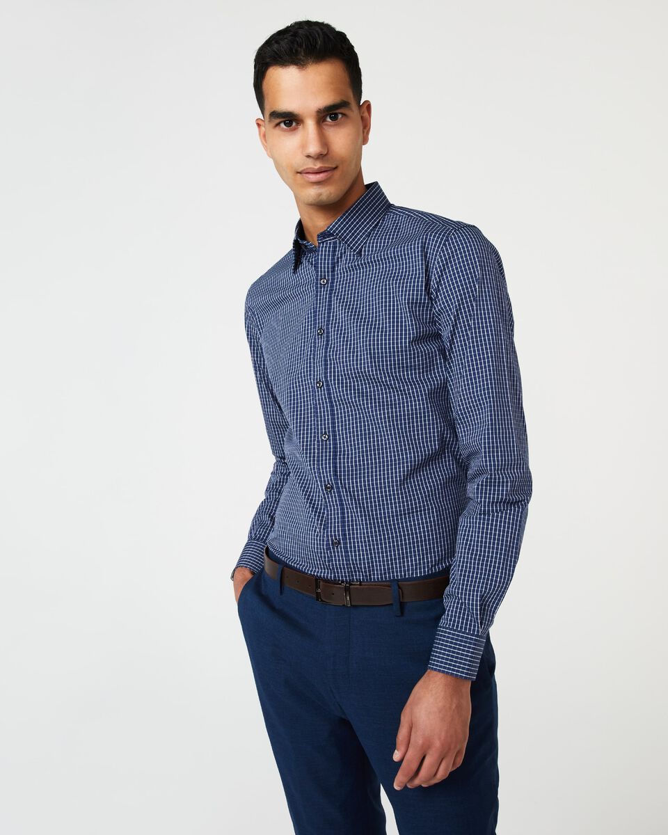 Mens Navy Long Sleeve Shirt